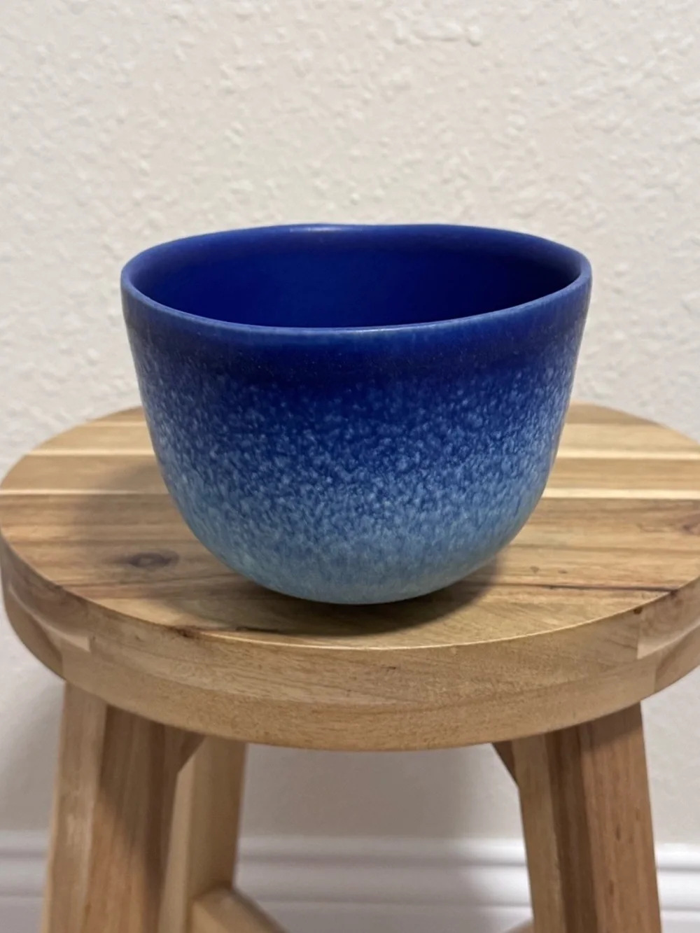 Anthropologie Dalila Ombre Bowl Azure Blue Stoneware